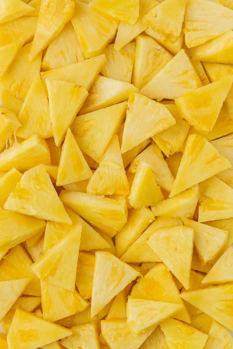 chopped pineapple
