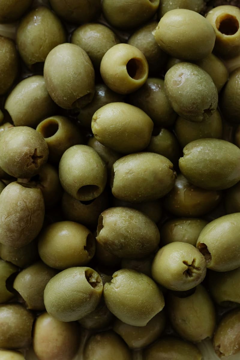 green olives in brine