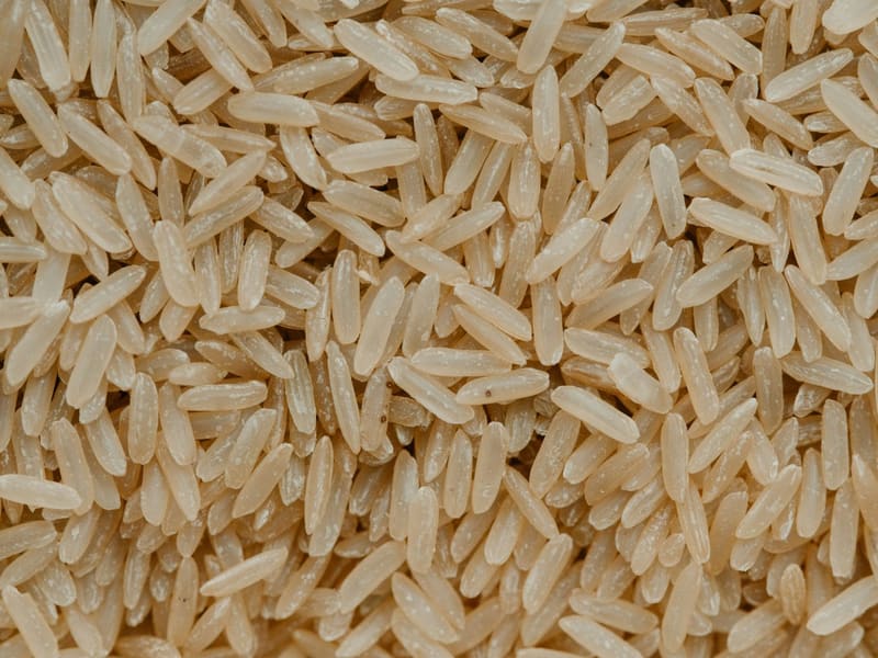 uncooked brown rice
