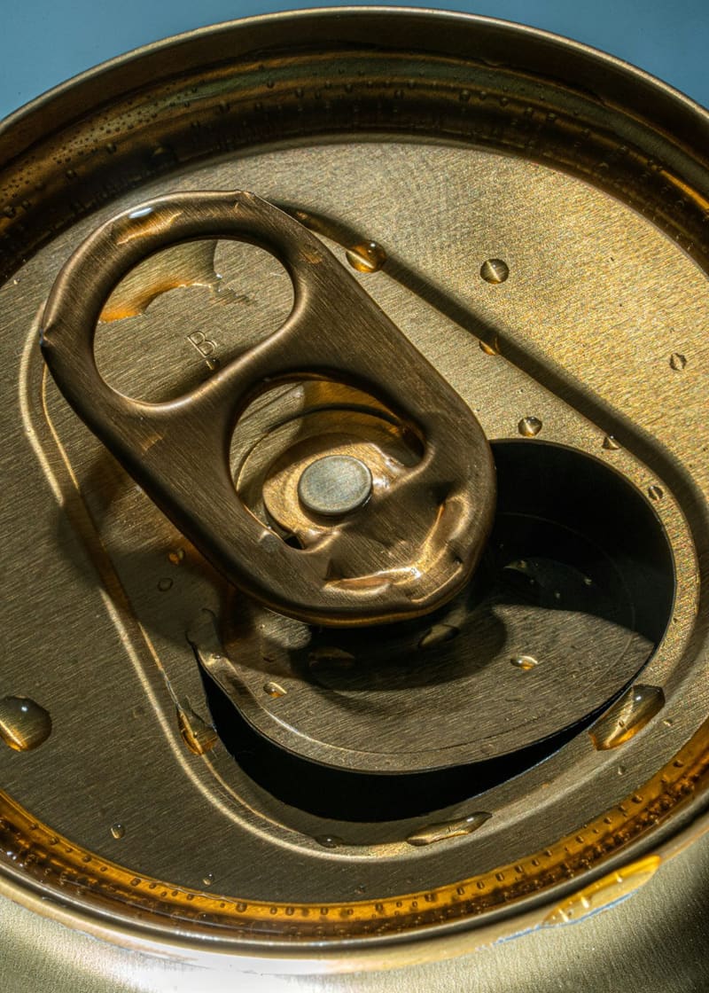 an opened drinks can